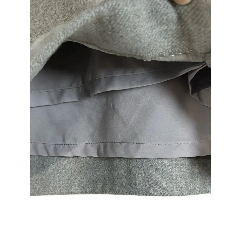 White House black market lined grey skirt size 12 academia career professional